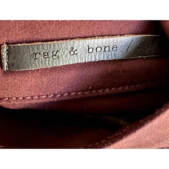 Rag & Bone Jeans Pants W1503C0369BUR Burgundy Women 25 Straight Leg Designer - Picture 12 of 14